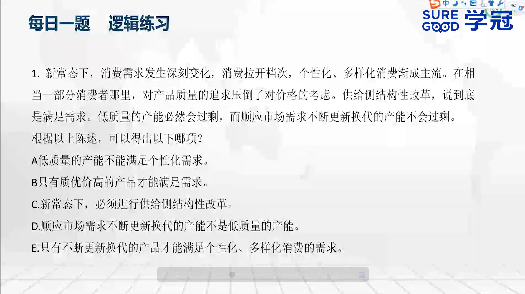 学冠考研管综每日一题