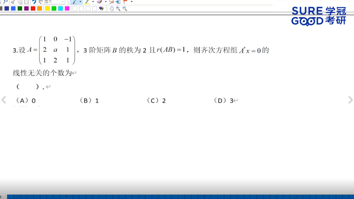 学冠考研数学每日一题