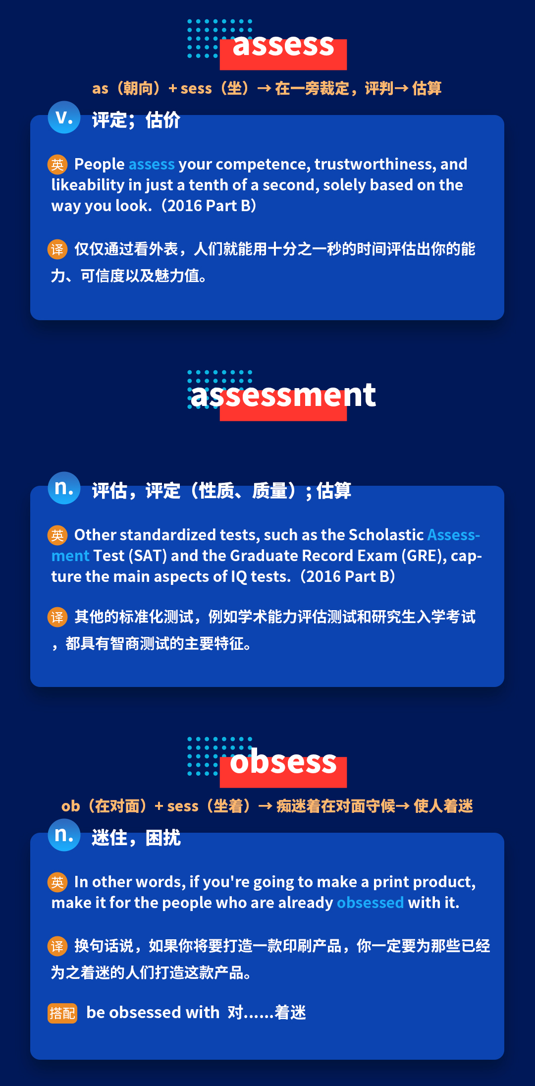 考研英语培训班带你进行考研英语词汇词根词缀sid的记忆