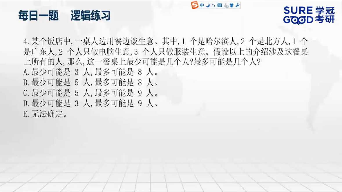 学冠考研管综每日一题