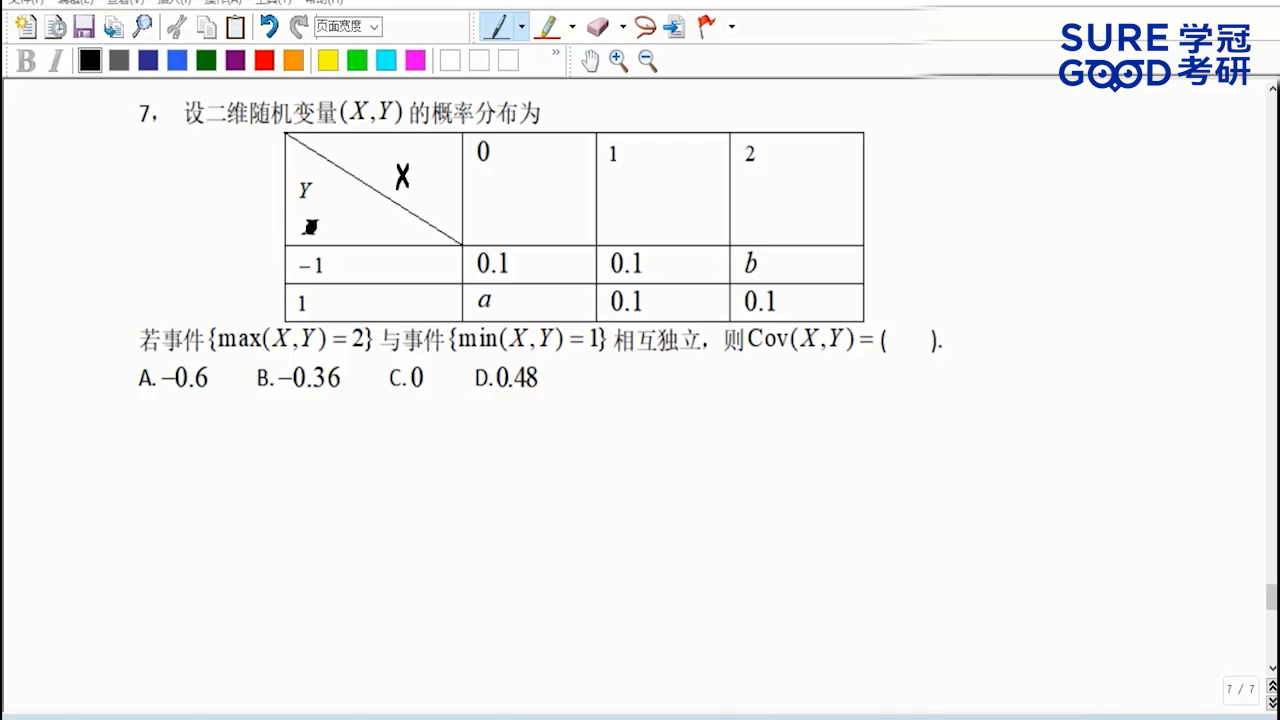 学冠考研数学每日一题