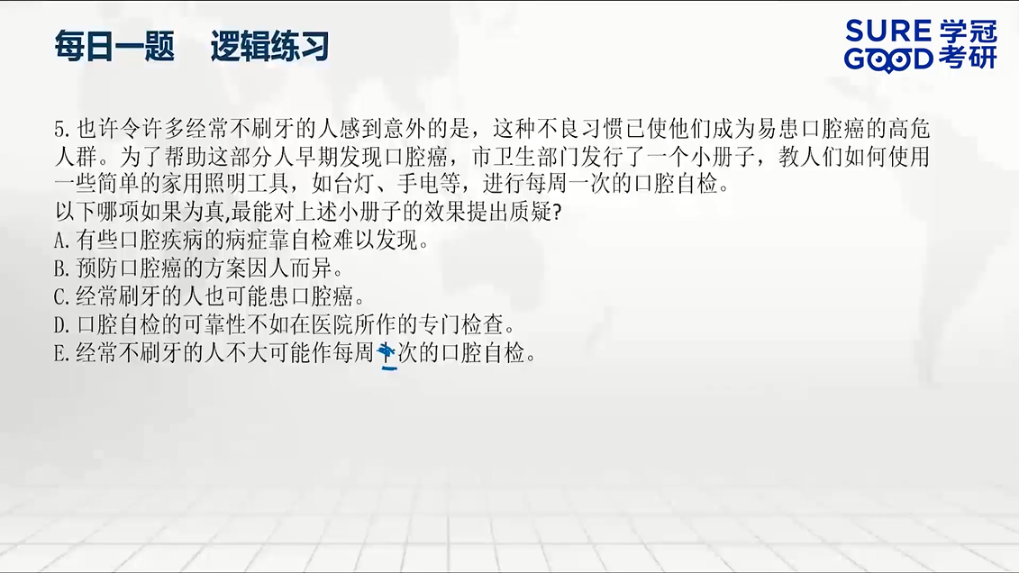 学冠考研管综每日一题