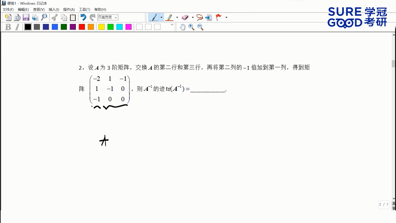 学冠考研数学每日一题